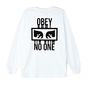 (164901559)NO ONE LS TEE-WHITE
